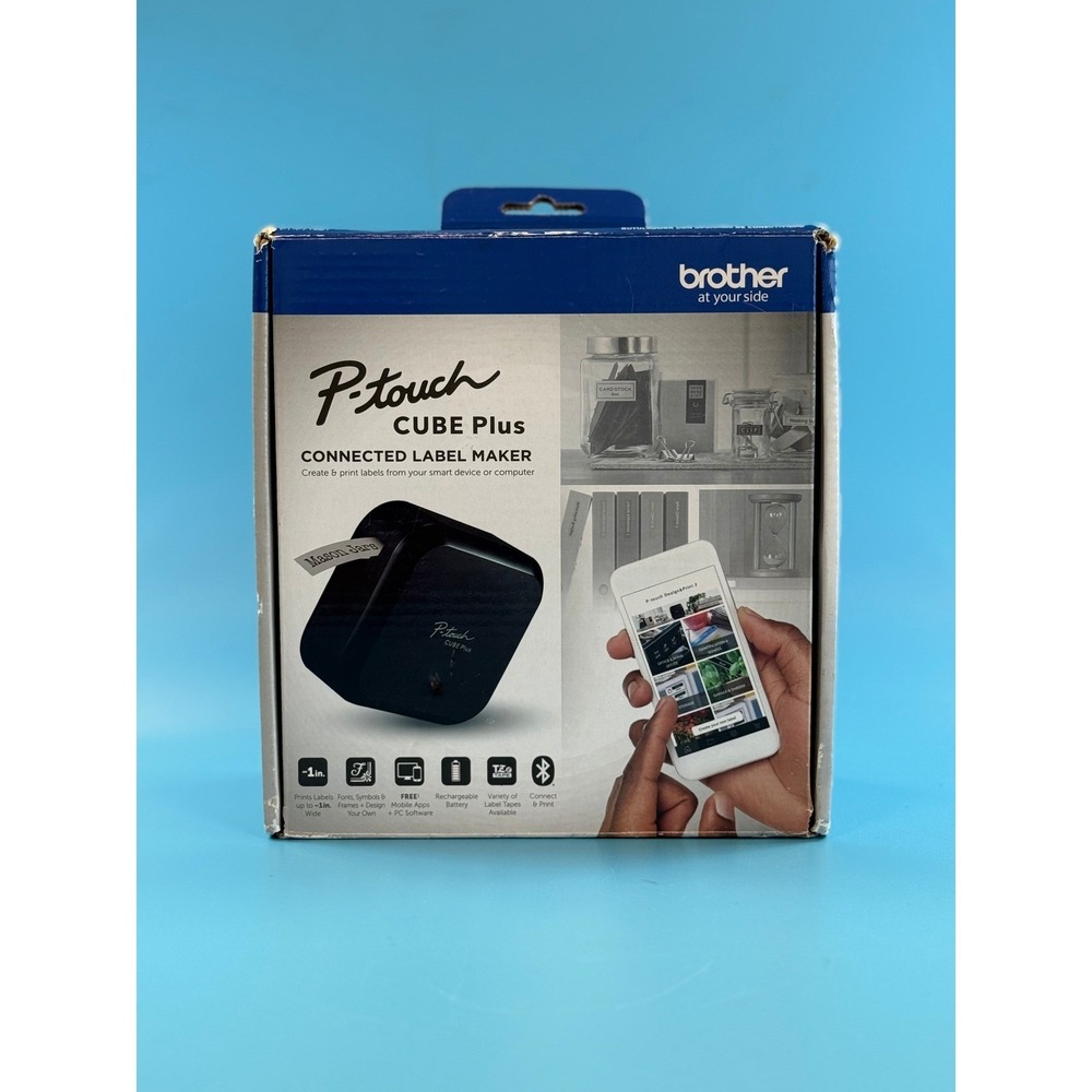 Brother P-Touch CUBE Plus PT-P710BT Bluetooth Label Maker New